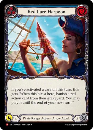 Red Lure Harpoon (Blue) (OMN241) - Omens of the Third Age