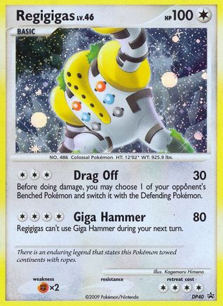Regigigas (DP40) Holofoil - Black Star Promos
