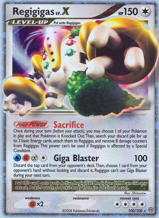 Regigigas LV.X (100) Holofoil - Stormfront