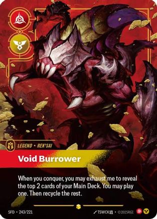 Rek'sai – Void Burrower (Overnumbered) (243) Foil - Spiritforged