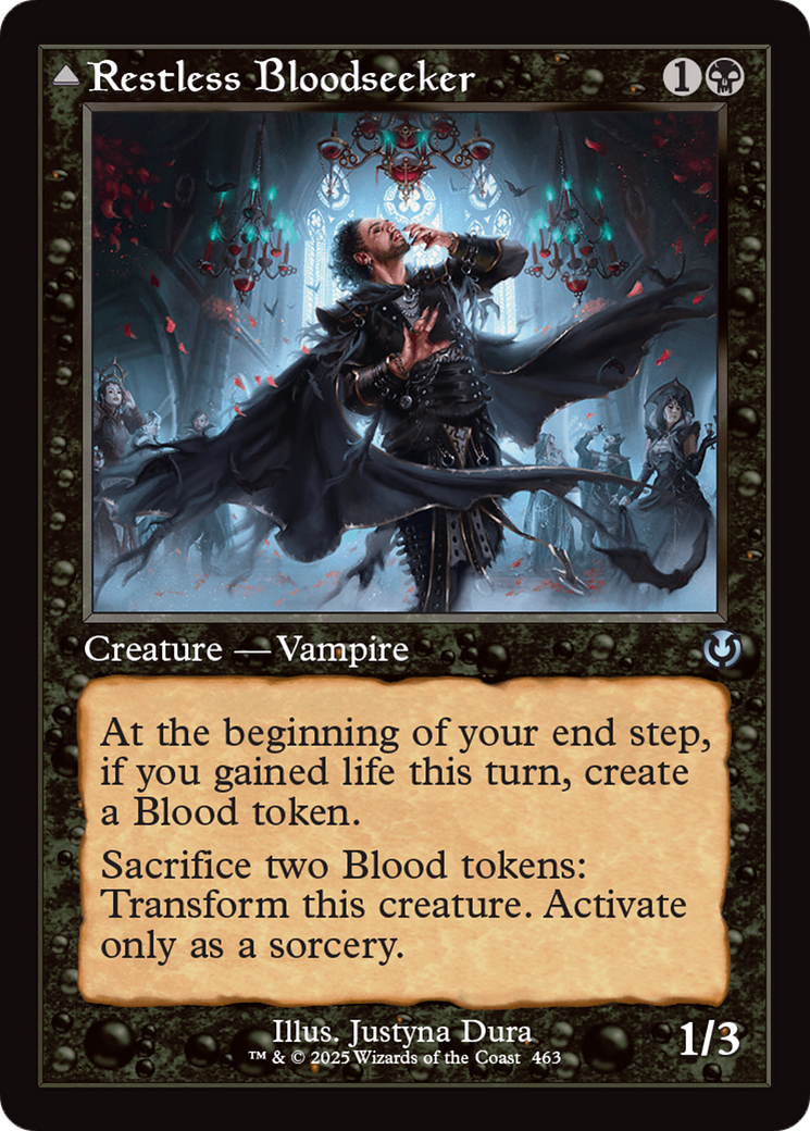 Restless Bloodseeker // Bloodsoaked Reveler (Retro) (463) Foil - Innistrad Remastered