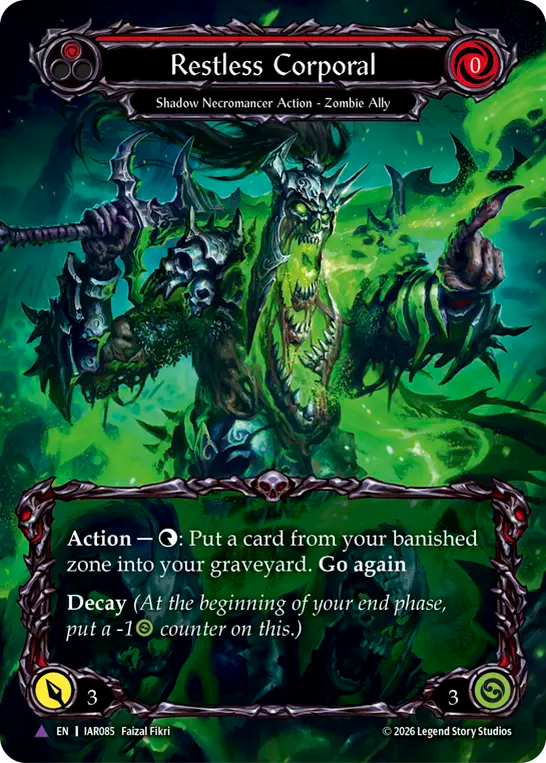 Restless Corporal (Marvel) (IAR085) Cold Foil - Usurp the Shadow Throne