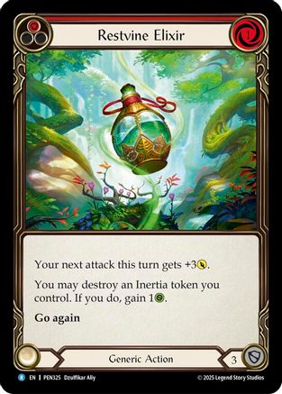 Restvine Elixir (Red) (PEN325) Rainbow Foil - Compendium of Rathe