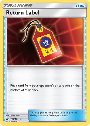 Return Label (153) Reverse Holofoil - Team Up