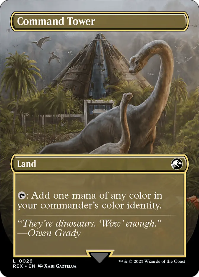 Command Tower (Borderless) (026) Foil - Jurassic World Collection