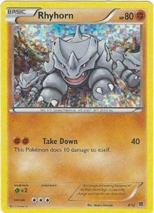Rhyhorn (8) Holofoil - McDonalds Promos 2015