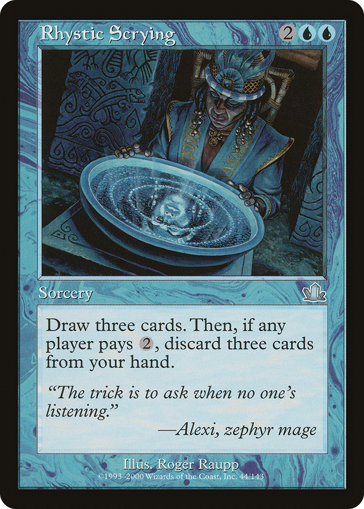 Rhystic Scrying (044) Foil - Prophecy