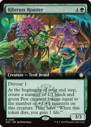 Ribtruss Roaster (Extended Art) (091) - Commander: Secrets of Strixhaven