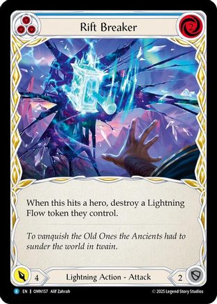 Rift Breaker (Blue) (OMN157) Rainbow Foil - Omens of the Third Age