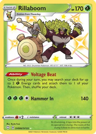 Rillaboom (SV006) (Shiny Vault) Holofoil - Shining Fates