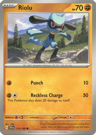 Riolu (113) - Scarlet & Violet