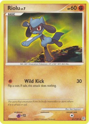 Riolu (61) Reverse Holofoil - Diamond & Pearl