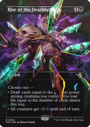 Rise of the Deathbringer (Borderless Shattered Mirror) (454) Facet Foil - Reality Fracture