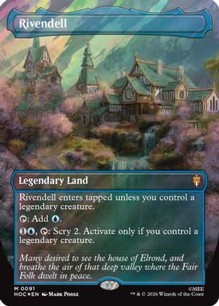Rivendell (Borderless) (091) Surge Foil - The Hobbit: Eternal-Legal
