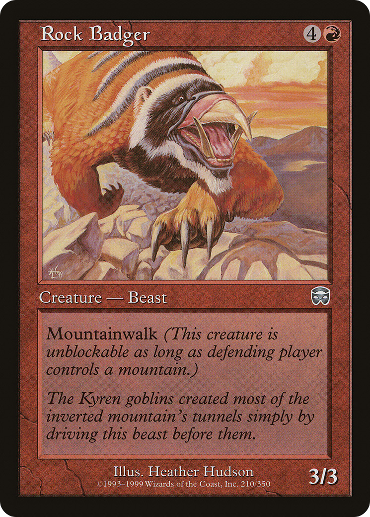 Rock Badger (210) Foil - Mercadian Masques