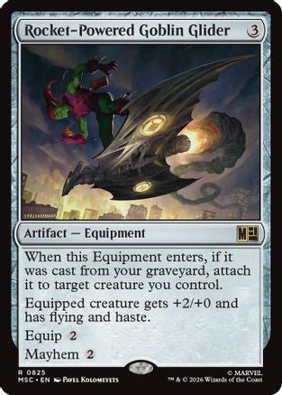 Rocket-Powered Goblin Glider (825) Foil - Commander: Marvel Super Heroes