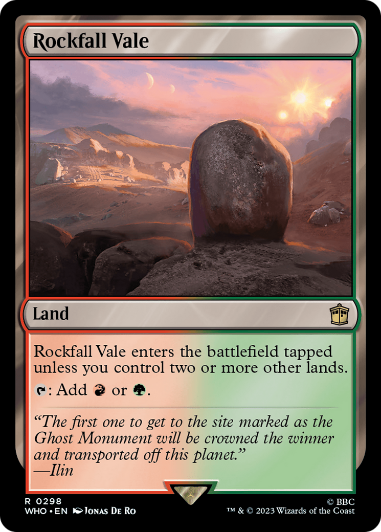 Rockfall Vale (298) Foil - Doctor Who