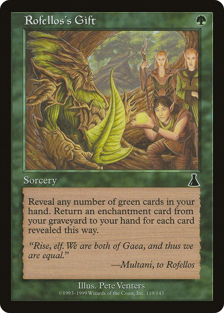 Rofellos's Gift (119) Foil - Urza's Destiny