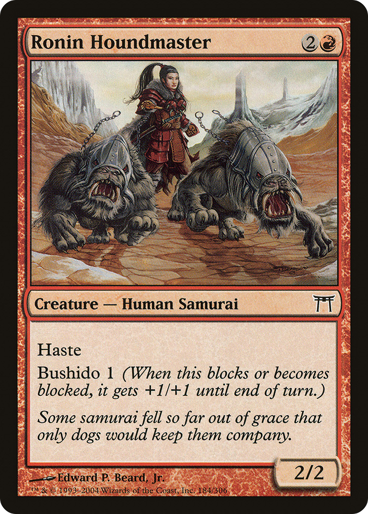 Ronin Houndmaster (184) Foil - Champions of Kamigawa