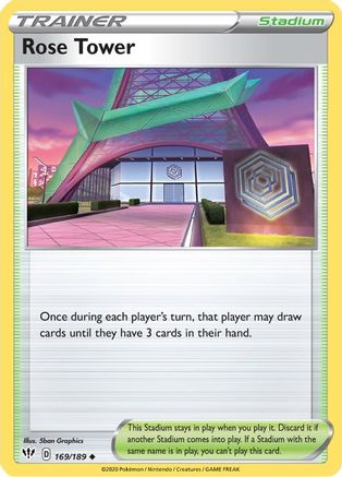 Rose Tower (169) Reverse Holofoil - Darkness Ablaze