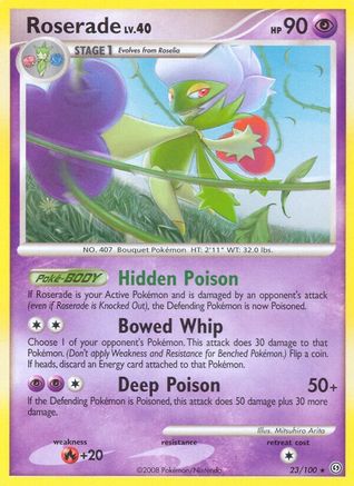 Roserade (23) Reverse Holofoil - Stormfront