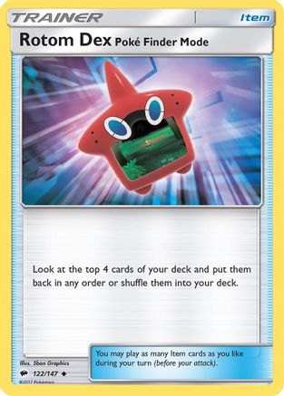 Rotom Dex Poke Finder Mode (122) - Burning Shadows