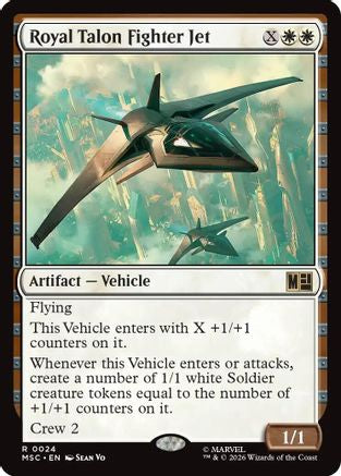 Royal Talon Fighter Jet (024) Surge Foil - Commander: Marvel Super Heroes