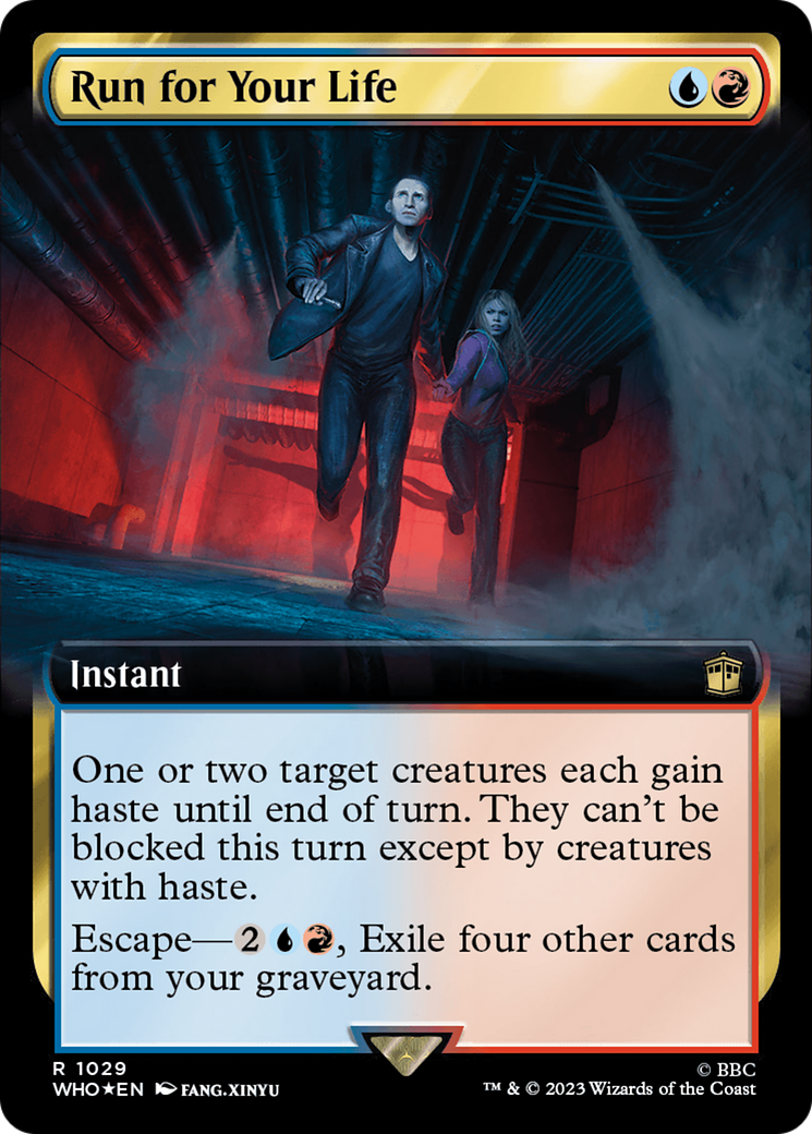 Run for Your Life (Extended Art) (1029) Surge Foil - Doctor Who