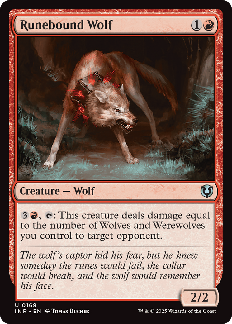 Runebound Wolf (168) Foil - Innistrad Remastered