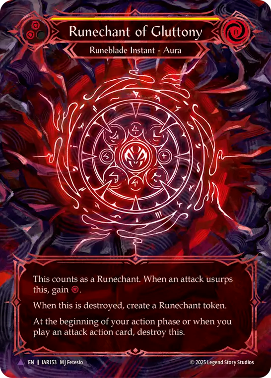 Runechant of Gluttony (Marvel) (IAR153) Cold Foil - Usurp the Shadow Throne