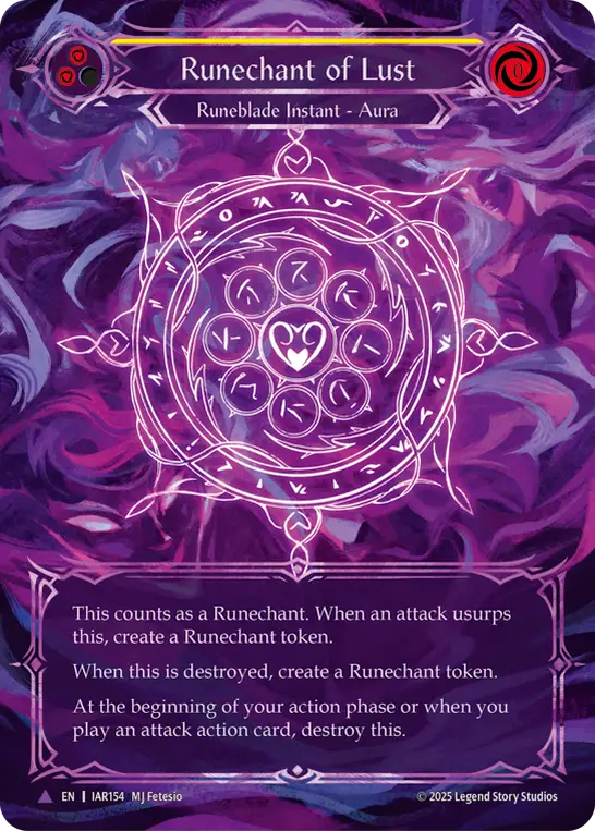 Runechant of Lust (Marvel) (IAR154) Cold Foil - Omens of the Third Age