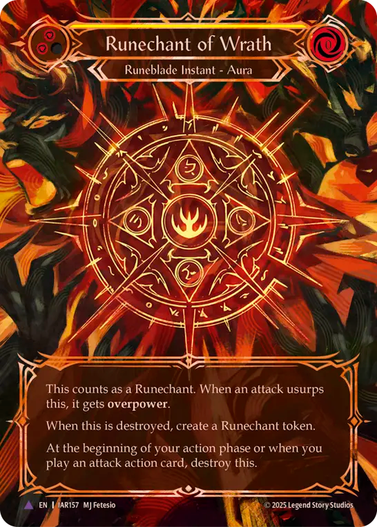 Runechant of Wrath (Marvel) (IAR157) Cold Foil - Usurp the Shadow Throne