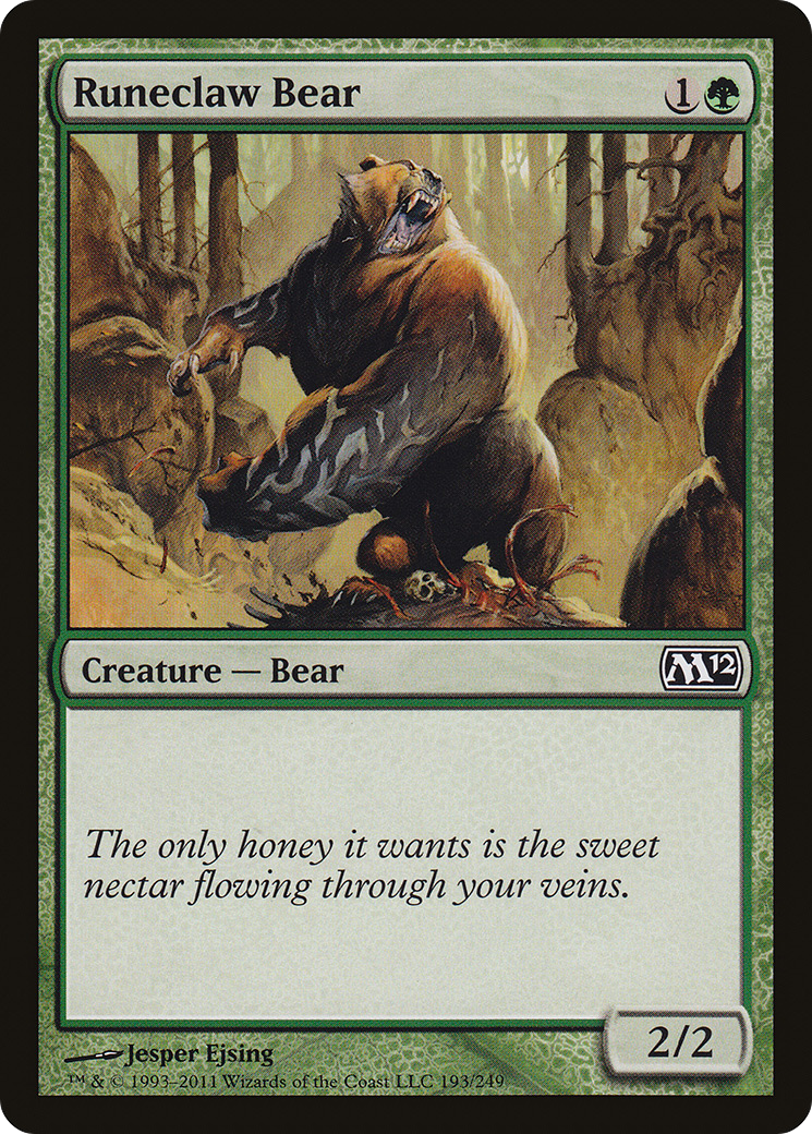 Runeclaw Bear (193) Foil - Magic 2012