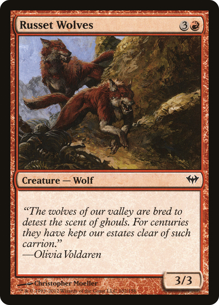 Russet Wolves (102) - Dark Ascension