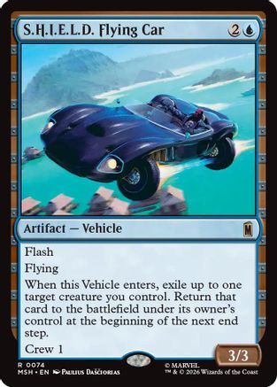 S.H.I.E.L.D. Flying Car (074) Foil - Marvel Super Heroes