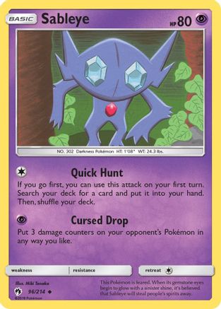 Sableye (96) - Lost Thunder