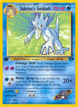 Sabrina's Golduck (30) (1st Edition) - Gym Challenge