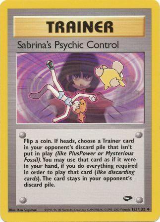 Sabrina's Psychic Control (121) (Unlimited) - Gym Challenge