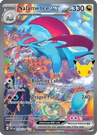 Salamence ex (Alternate Full Art) (156) Holofoil - 30th Celebration