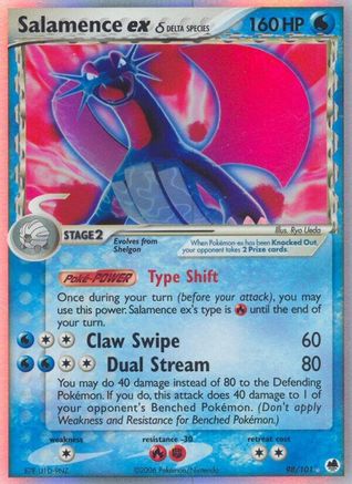 Salamence ex (Delta Species) (98) Holofoil - Dragon Frontiers