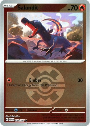 Salandit (Quick Ball) (34) Reverse Holofoil - Ascended Heroes