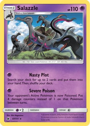 Salazzle (47) Holofoil - Crimson Invasion