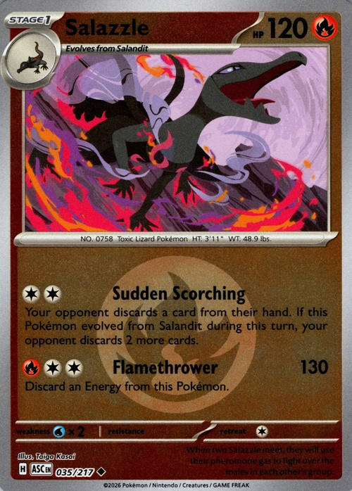 Salazzle (Quick Ball) (35) Reverse Holofoil - Ascended Heroes