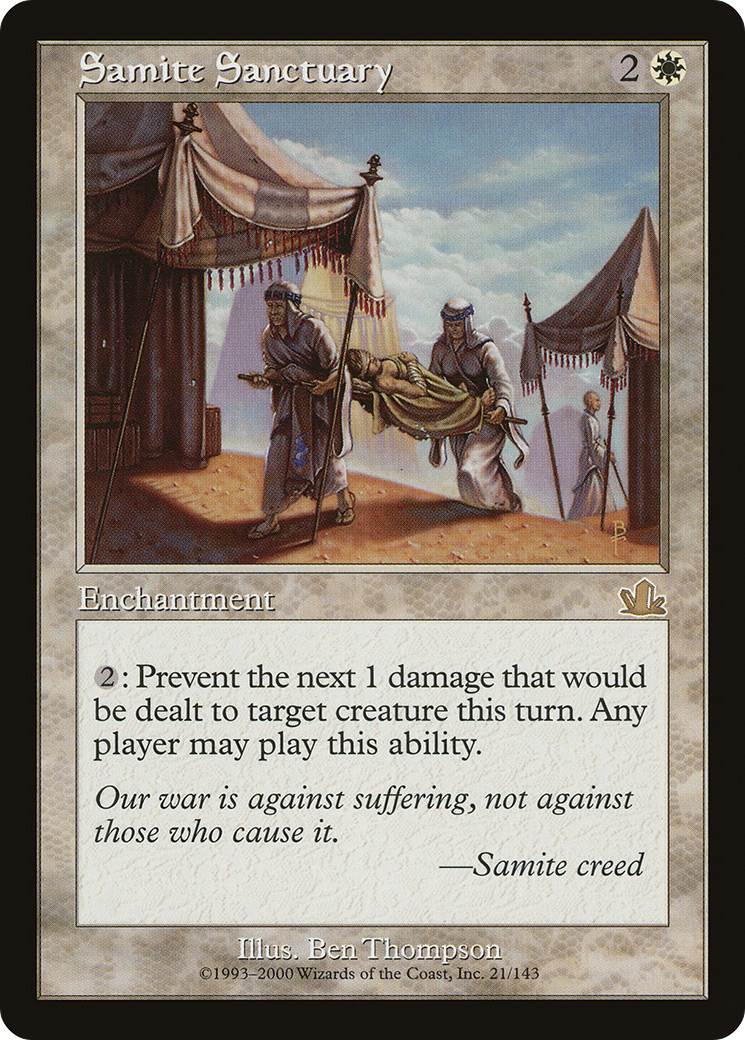 Samite Sanctuary (021) Foil - Prophecy