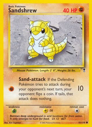 Sandshrew (91) - Legendary Collection