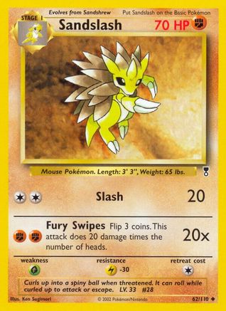 Sandslash (62) - Legendary Collection