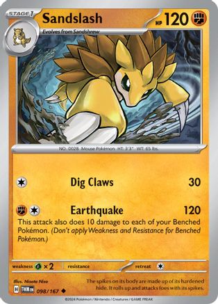 Sandslash (98) Reverse Holofoil - Twilight Masquerade