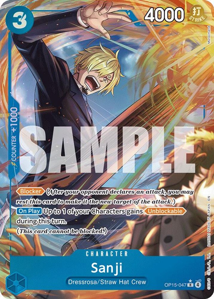 Sanji (Alternate Art) (OP15-047) Foil