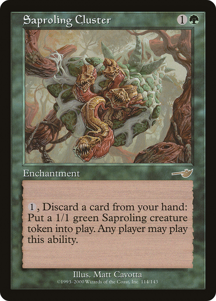Saproling Cluster (114) Foil - Nemesis