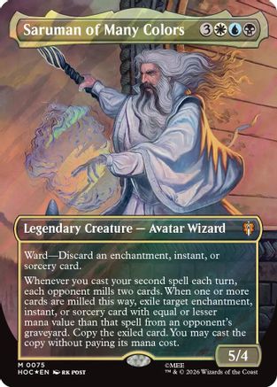 Saruman of Many Colors (Borderless) (075) Surge Foil - The Hobbit: Eternal-Legal